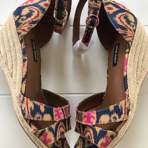 Nine West Paisley Wedge Sandals